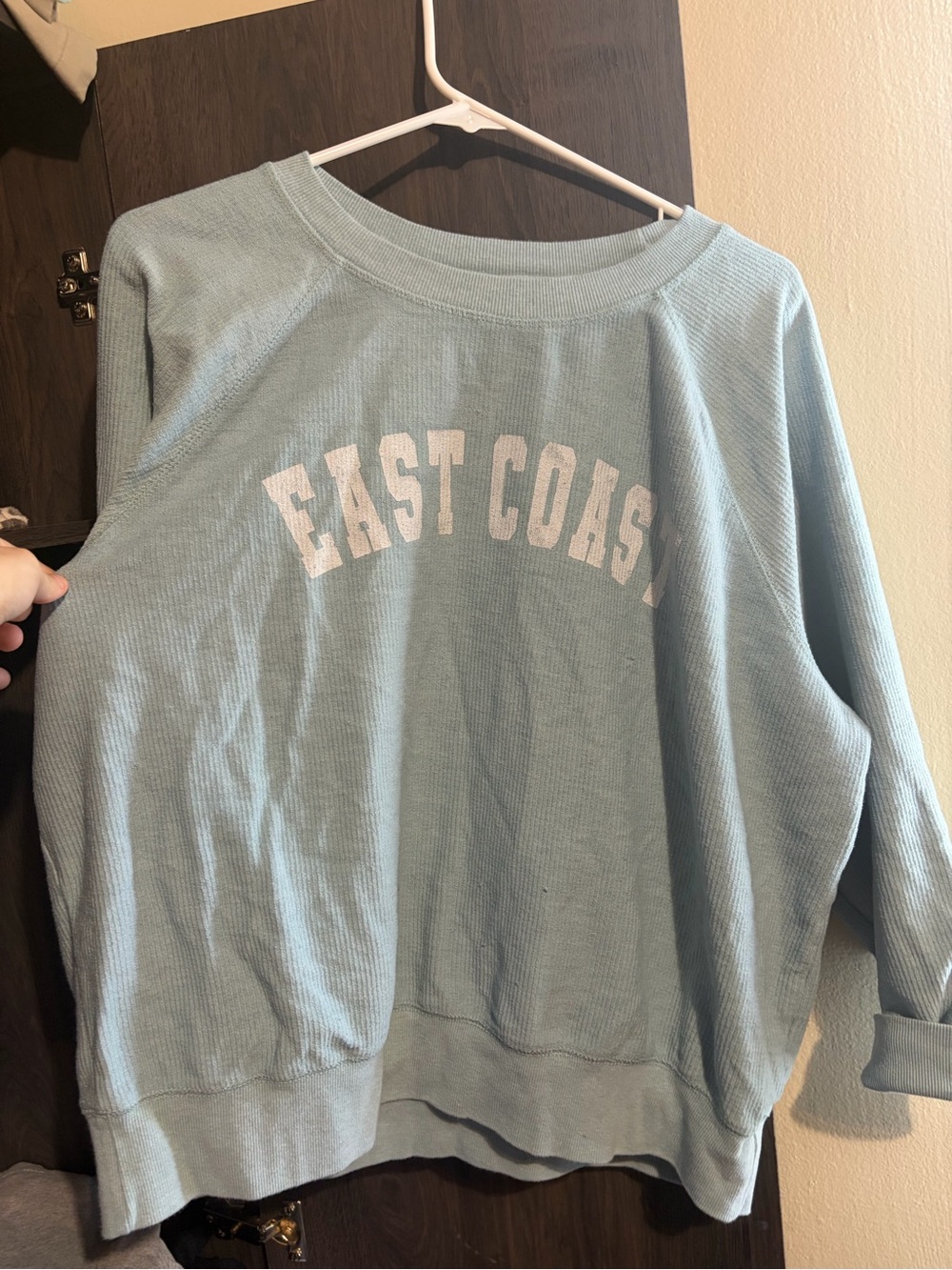 Maurices Light Blue 'EAST COAST' Crewneck Pullover